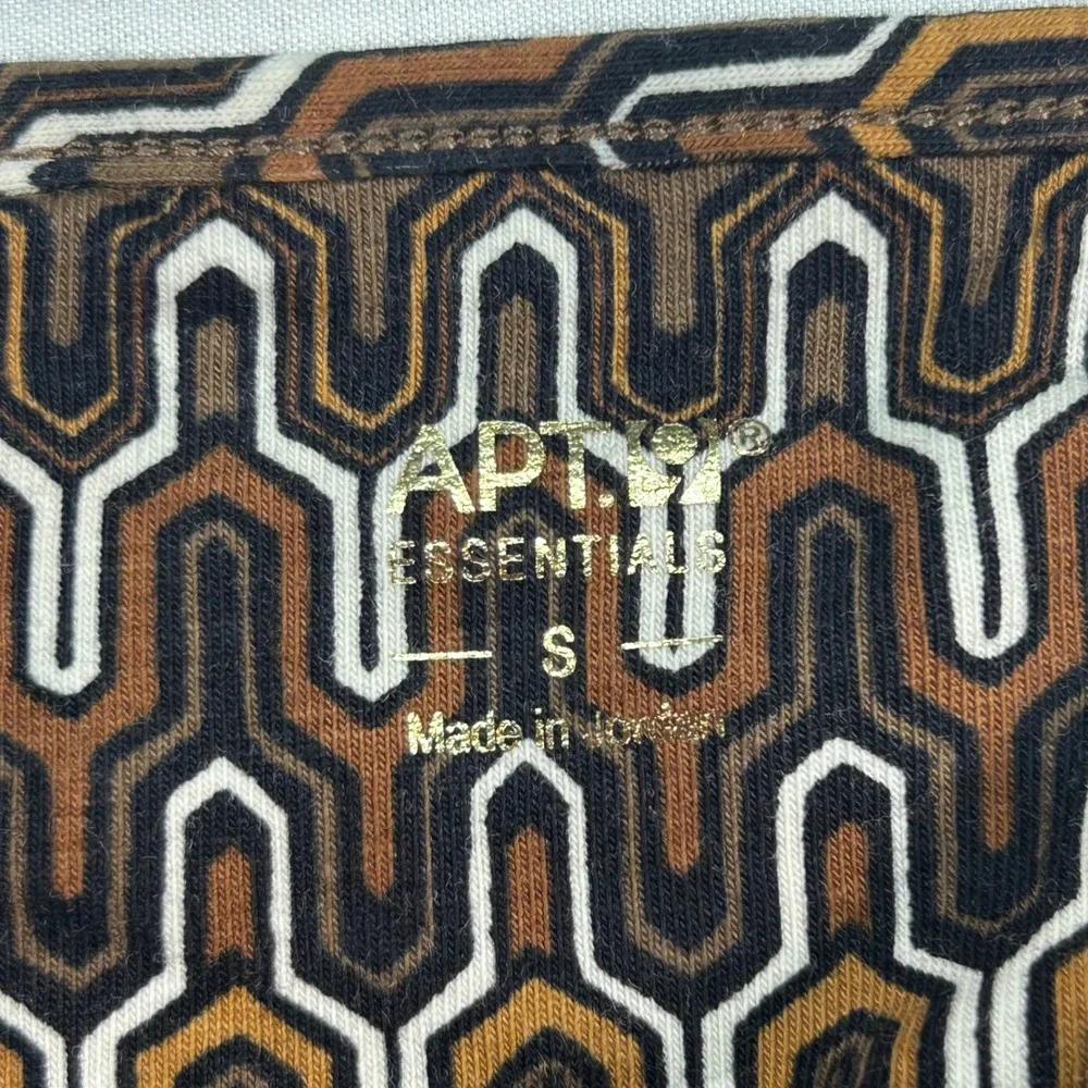 Apt 9 Essentials Womens Small Brown Geometric Print Camisole Tank Top NN19002PR